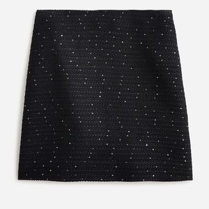 J.Crew Natasha mini skirt in sequin tweed BP604